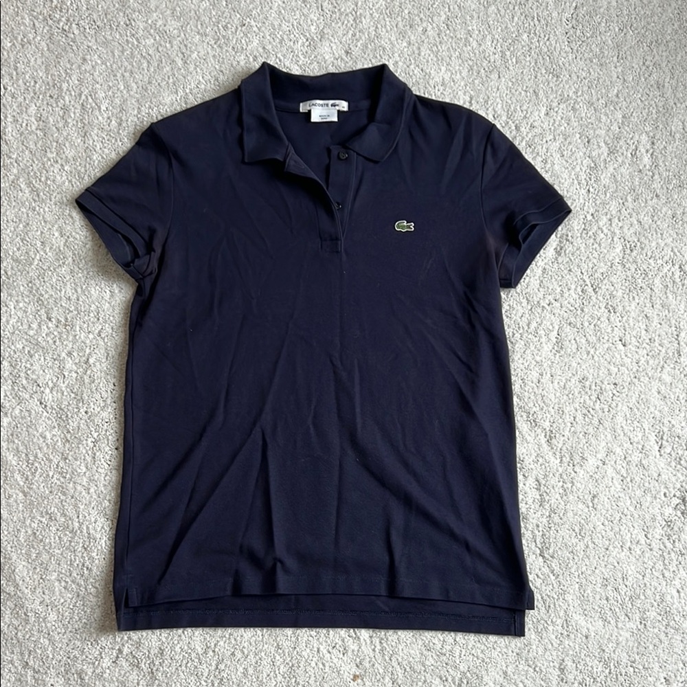 Lacoste Women's Navy Polo Shirt